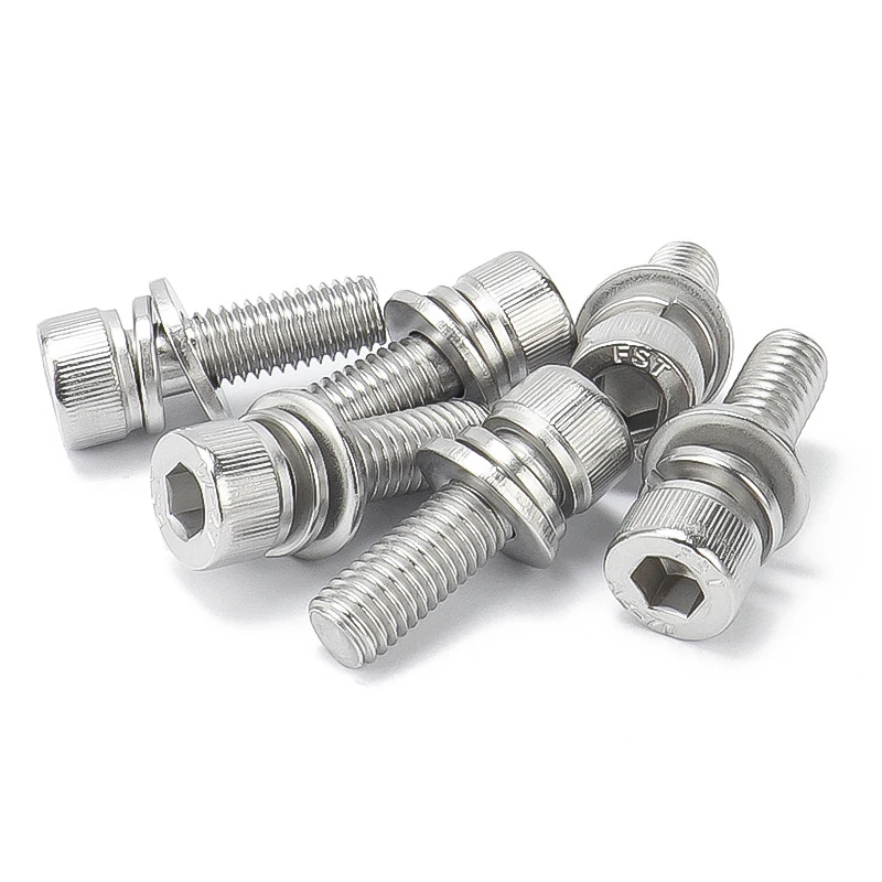 S-18 DIN standard cylindrical head nut set hexagonal socket set screws M2-M12 stainless steel bolts and nuts