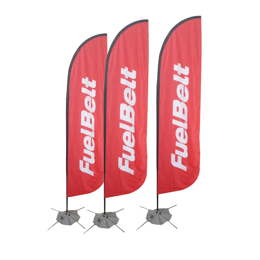 2024 Hot Sale Bow Flag Custom Knife Flag Banner Double Sided Printing Blade  Feather Flag for Promotional Event