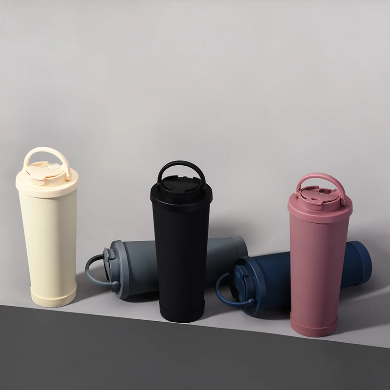 830ML Large Capacity Double Wall Tumbler with Handle Portable Stainless Steel Vacuum Insulated Water Cup Keep Hot and Cold