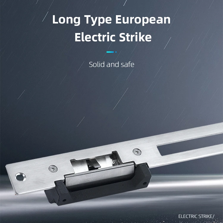 VIANS NO NC Access Control System Narrow Door Security Electric Strike Long Type European Electric Strike