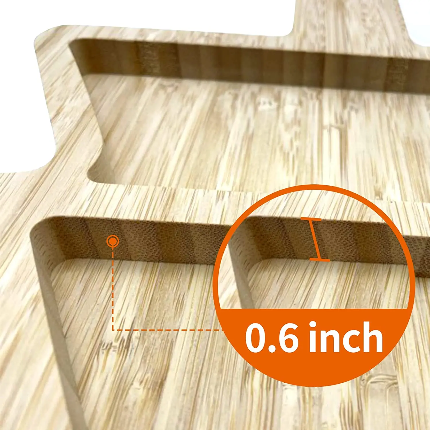 Customized Snack Appetizer Trays Bamboo Pates Christmas Tree Dessert Serving Dishes