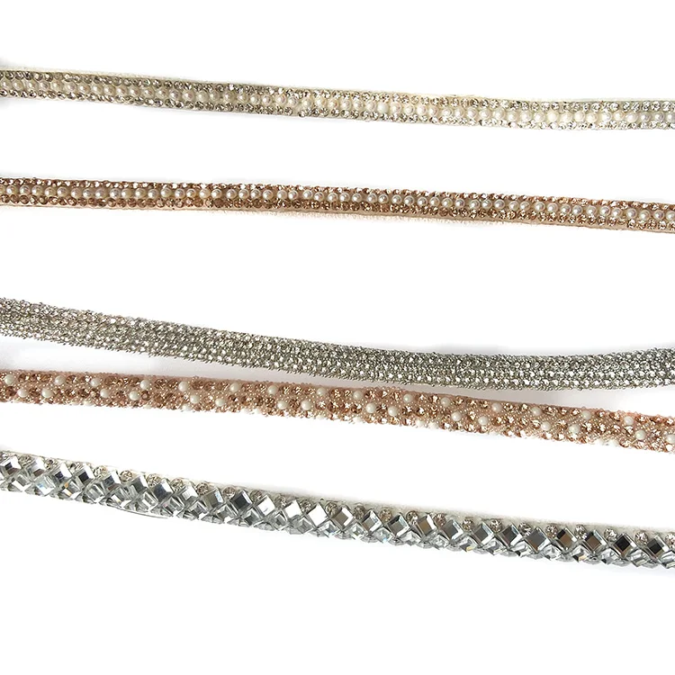 Diamonds round textile straps footwear accessories shoe decorative rhinestone decor flat shoes women shoes sandals ladies upper