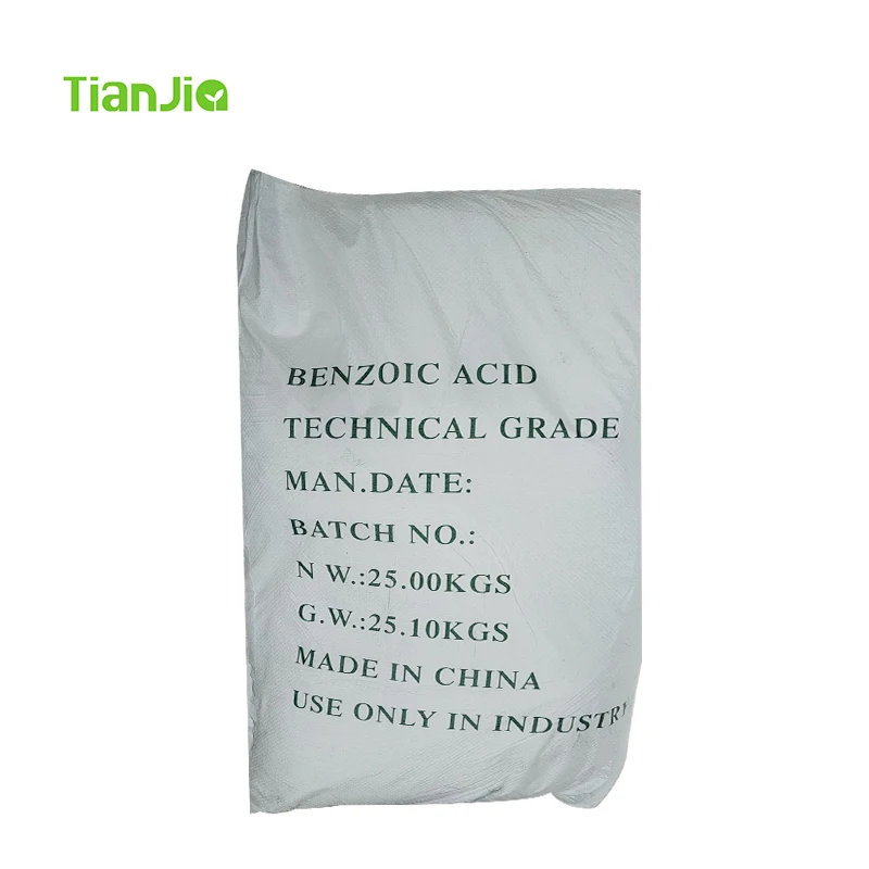 TianJia Food Additive Preservatives Food Grade Tech Grade Acid Benzoic Powder