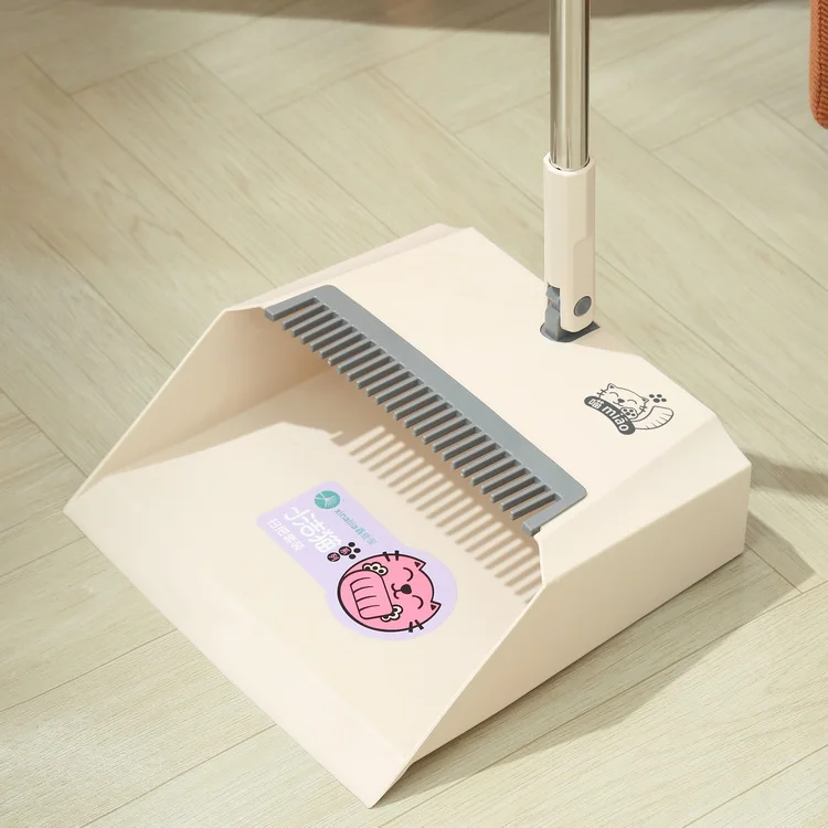 Rotating Head Broom Household Broom and Dustpan Cleaning Set Floor Upright Standing Cleaning Tools