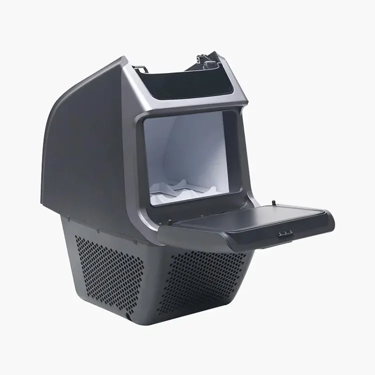 Creease 4.6L Cooling And Warming Backseat Car Refrigerator 12V Compressor Armrest Refrigerator For Tesla Model Y 2023