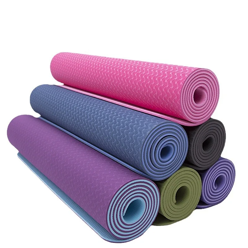New Arrival high Quality recycle pcr assurance 1m Popular coloured yoga equip fitness cushion 6mm EVA foam material gym mat