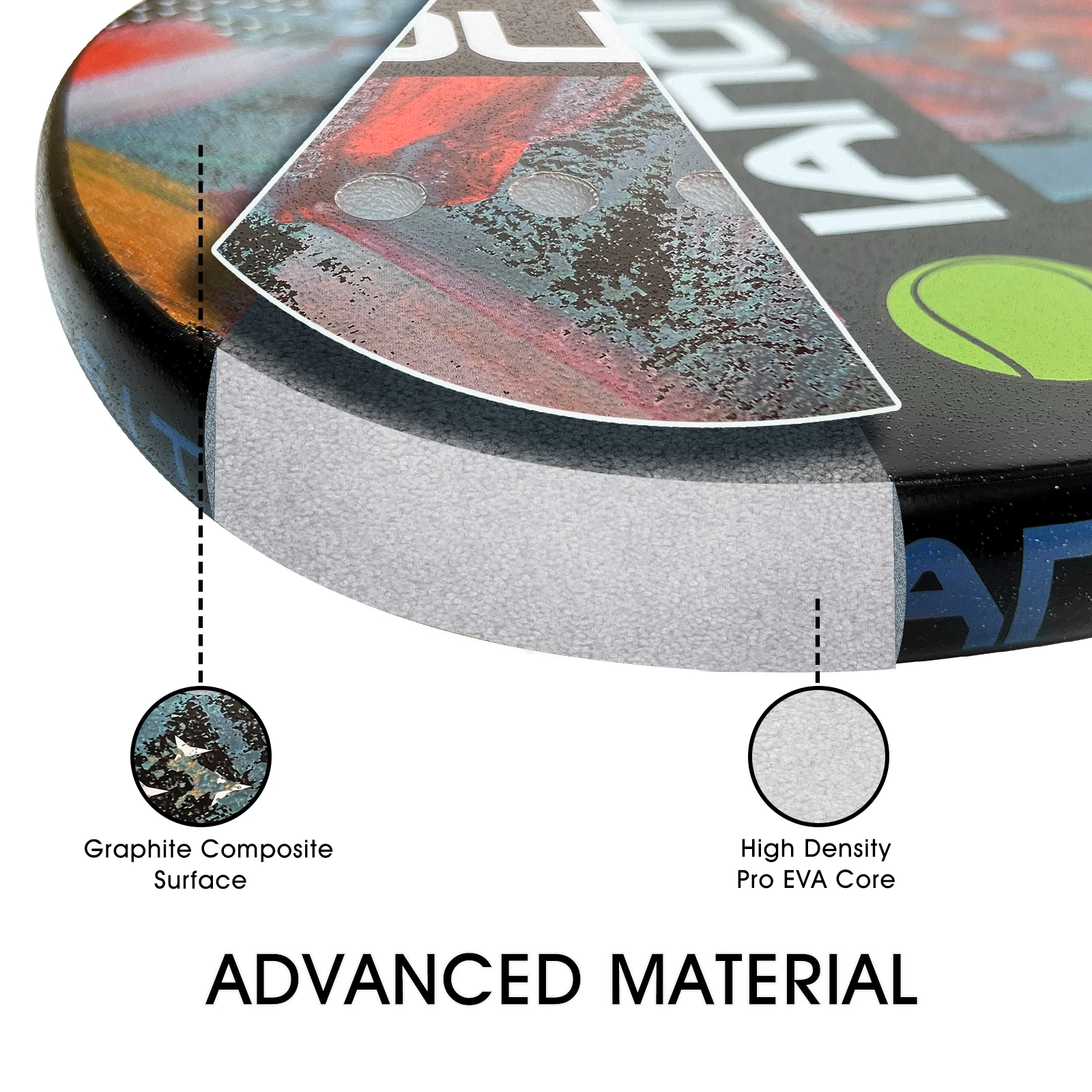 Carbon Fiber Composite EVA Graphite Outdoor 18K raquete beach tennis Professional raquete beach tenis