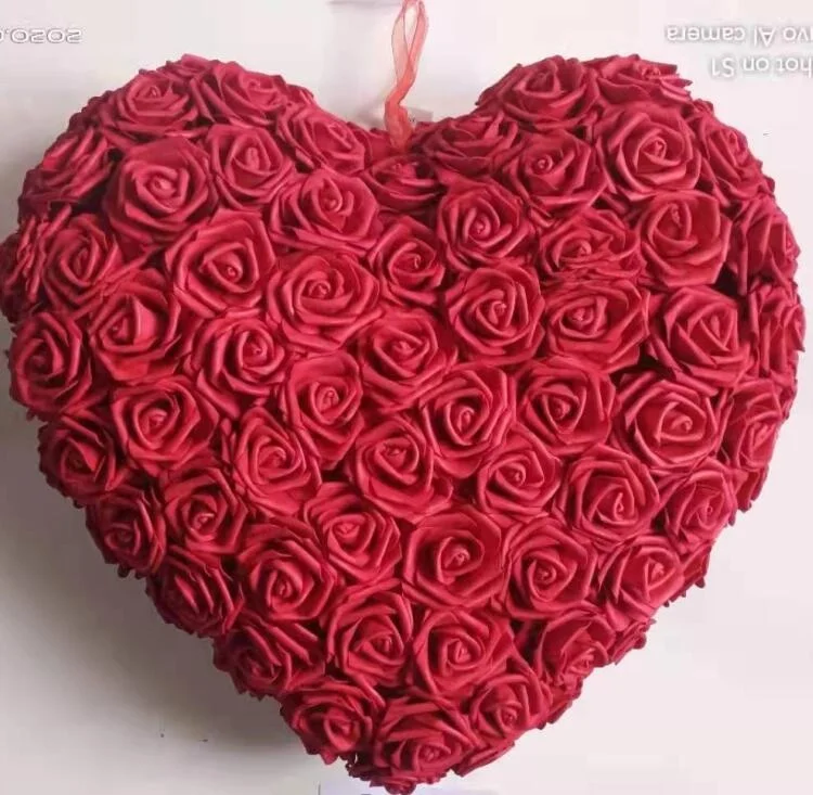 Пенопластовый цветок сердце для свадьбы