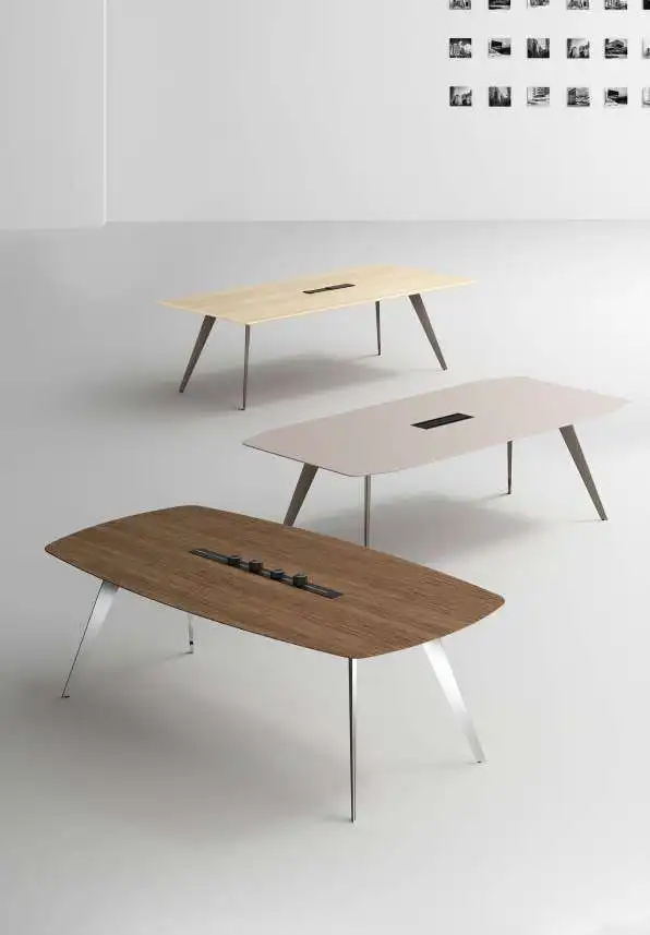 Green Chill  Comet Conference Table Modern Nordic minimalist conference  office  negotiation  training  wired long table