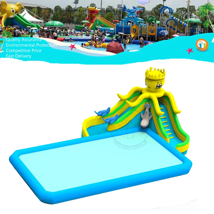Factory Direct Home Business Entertainment Inflatable Octopus Model Water Slide