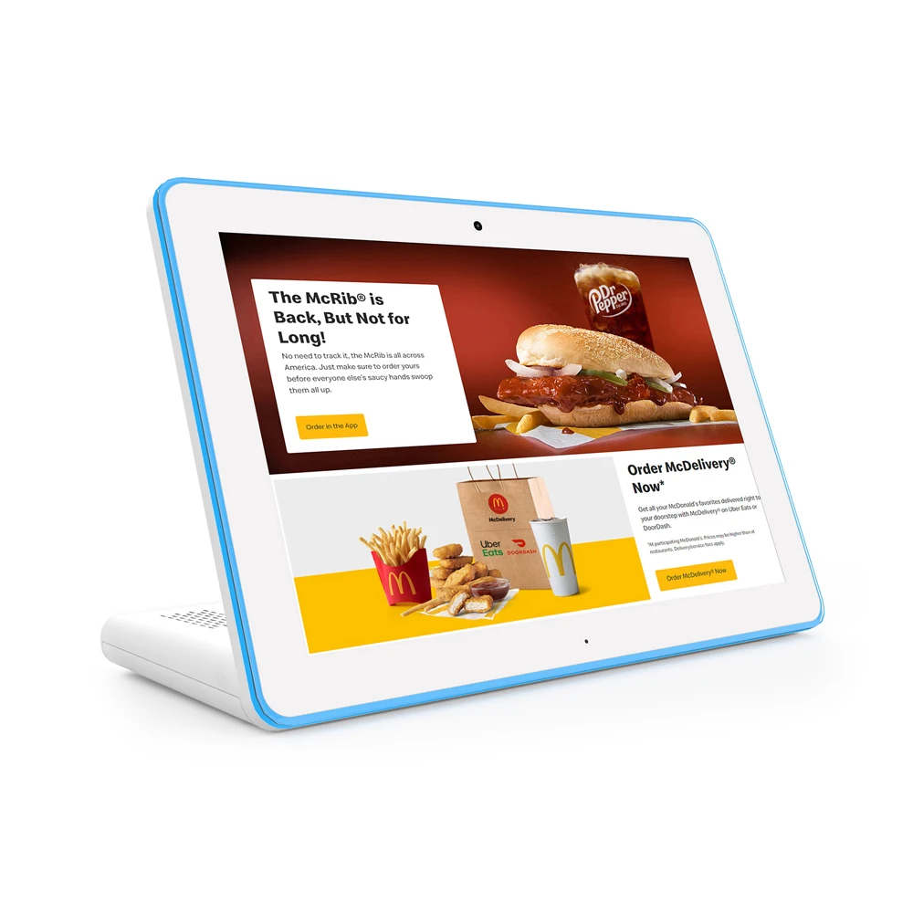 10.1 Inch android tablet pc L Shape Desktop touch tablet android with led light bar