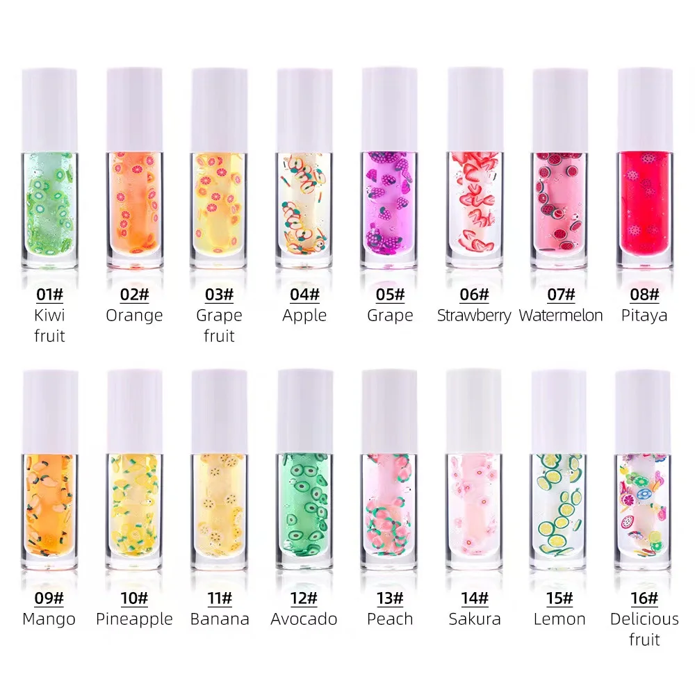 fruit transparent lip oil lip gloss moisturizing
