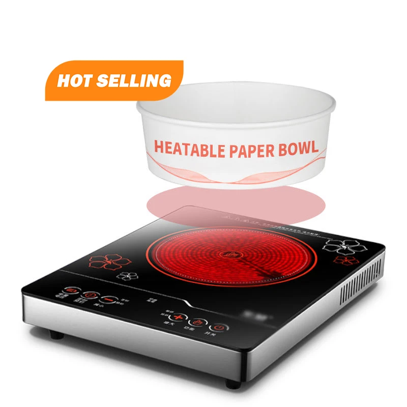 Ramen hot pot heated paper bowl cup for cooking on induction cooker