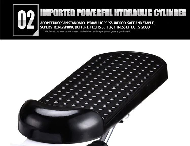 GYMBOPRO Mini stepper walking simulator exercise machine with resistance band