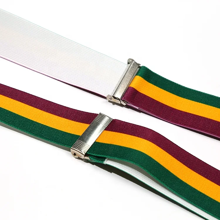 
stock Chinese suspender factory hot Sale Fashion High-End Fashion Suspenders For Men, 3 Clips Suspender Y Shaped Braces Gallus 