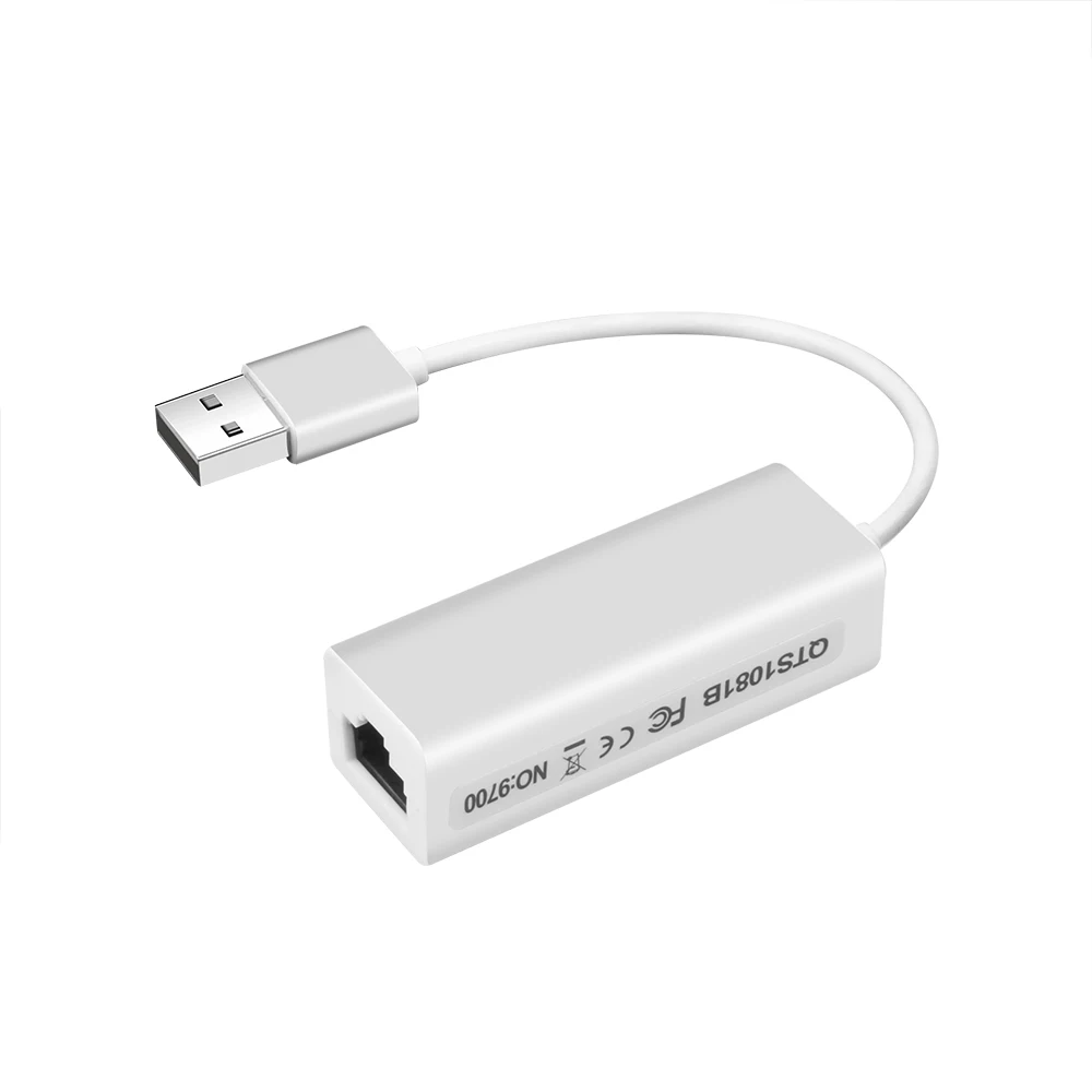 USB 2.0 To RJ45 Lan Adapter Network Card RD9700 High Speed For Mac OS Android Tablet PC Laptop Windows XP 7 8 10  Promotional