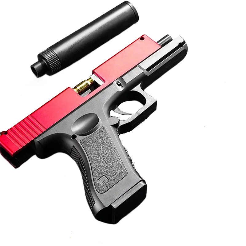 2024 Airsoft Gun toy pistol Ejecting Soft Bullet Toy Gun Simulation Planer Shell Plastic Blasters Small Glock Pistol toys