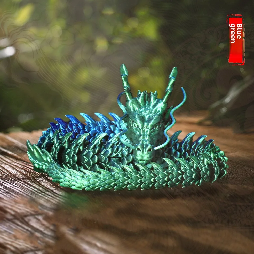 3D печатные современные дизайнерские фигурки дракона подвижные креативные Ландшафтные украшения декоративные игрушки для детей юбилей