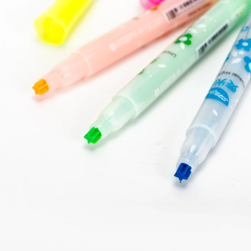 Sell Well New Type Writing Smoothly Custom Highlighter Color Ink Marker Pen