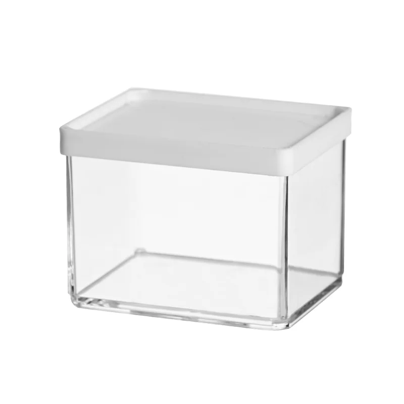 Internet Famous 380ml Large Square Grain Storage Jar Classic Design Food Grade Plastic Sealed for Seasoning or Laundry Use