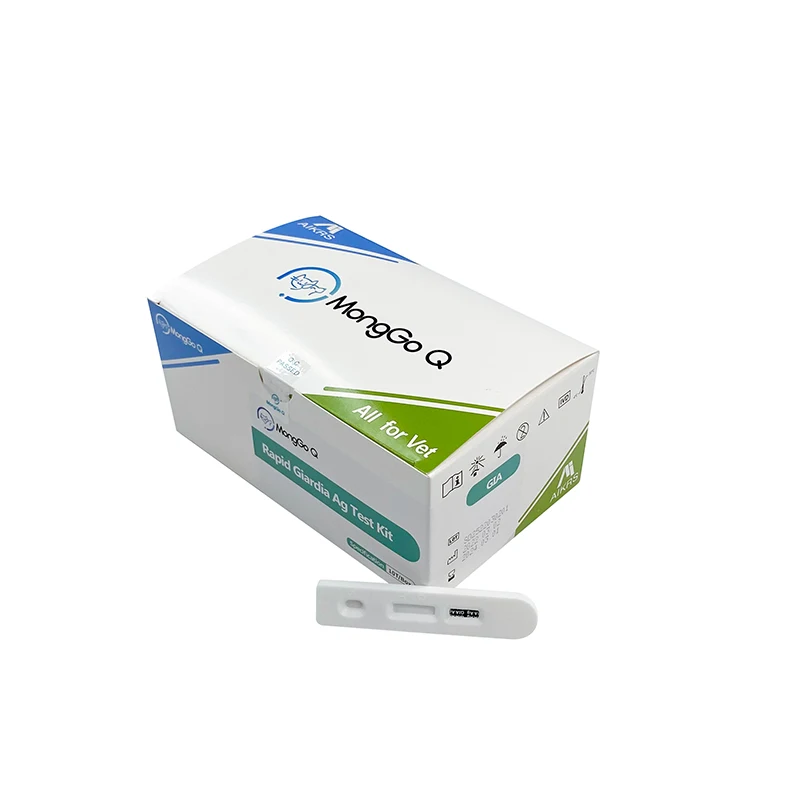 Veterinary Clinic use Rapid Diagnosis Giardia Antigen Test Kit GIA for dogs and cats