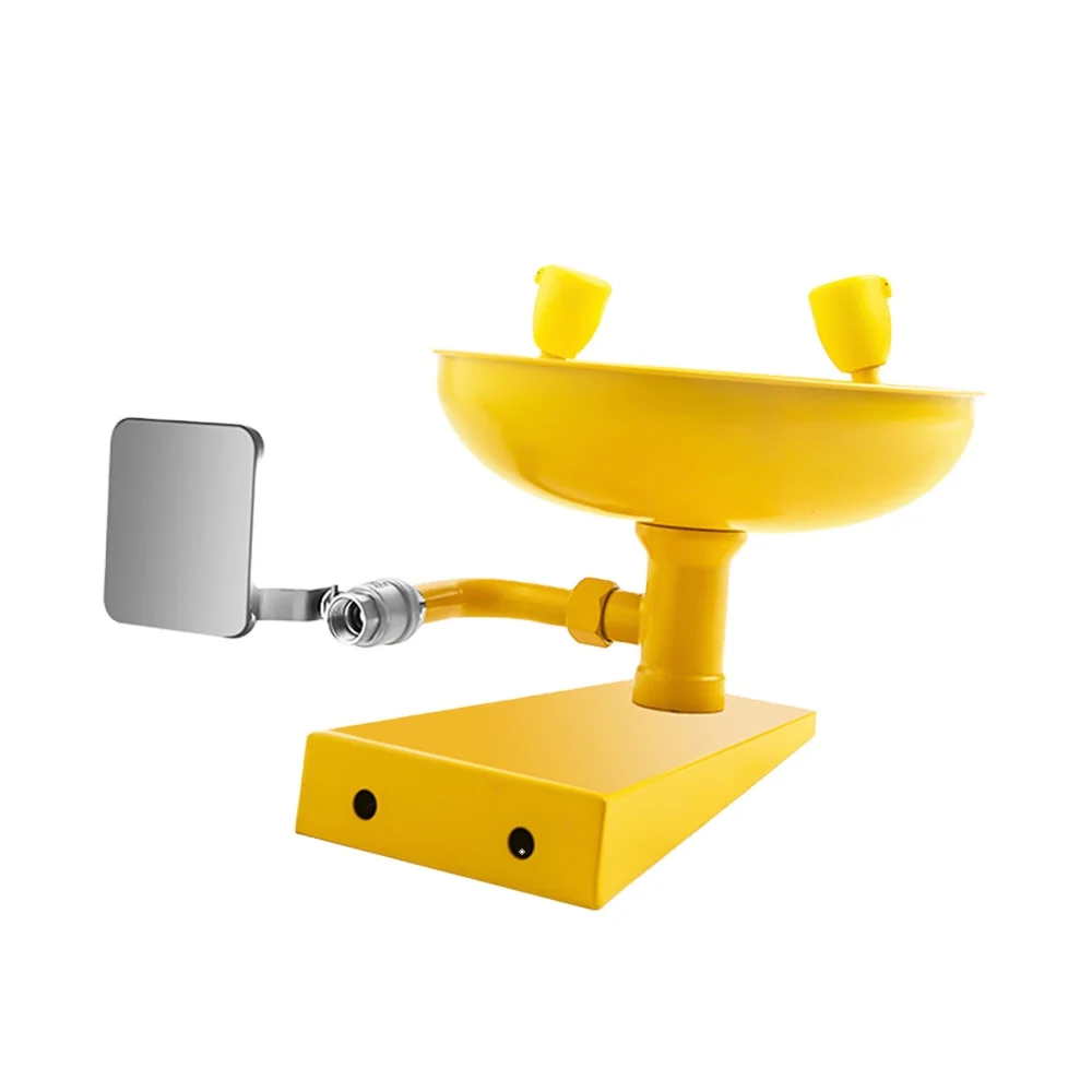 ABS Coating Wall Mounted Eye Washer Emergency Eyewash Station Professional Eye Wash Bowl Wall Type Eyewash Station