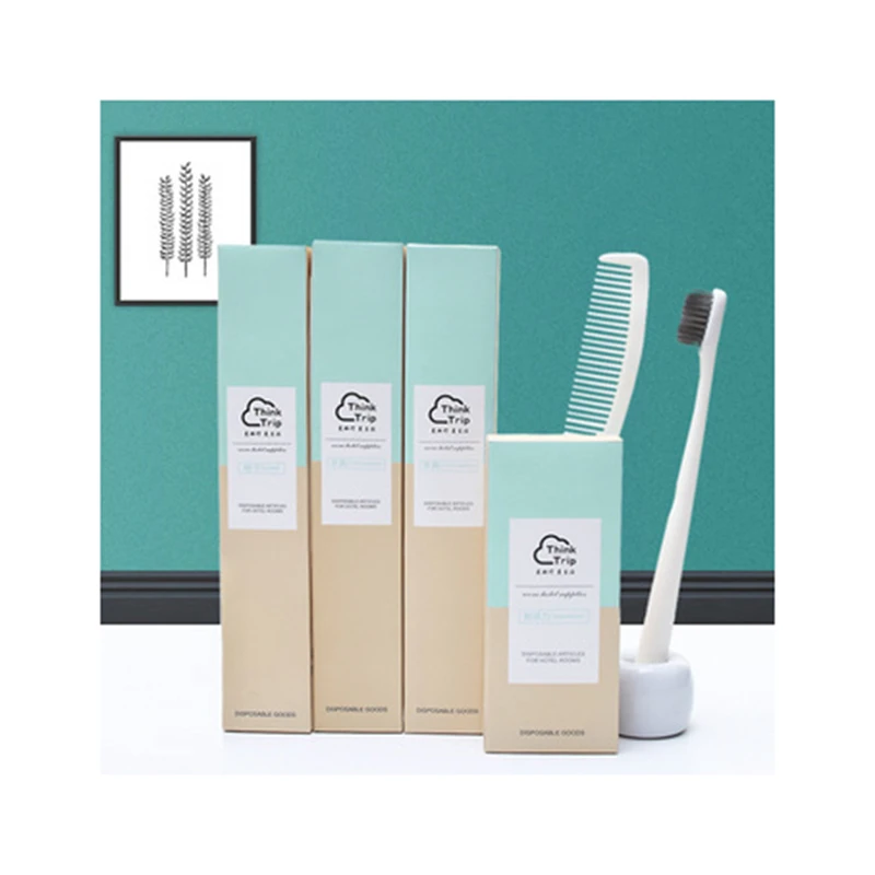 Top Customized Travel Hygiene Kit Shampoo Soap Comb Toothbrush Hotel Toiletries Amenities