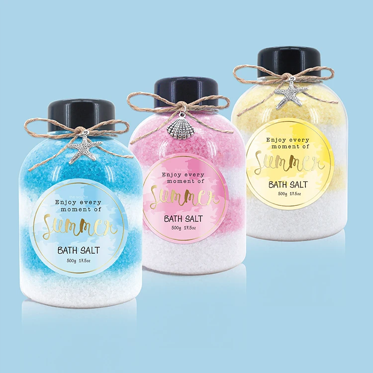 Summer Soak Sea Set Relax Wholesale Bottle Natural Organic marine Bath Salt