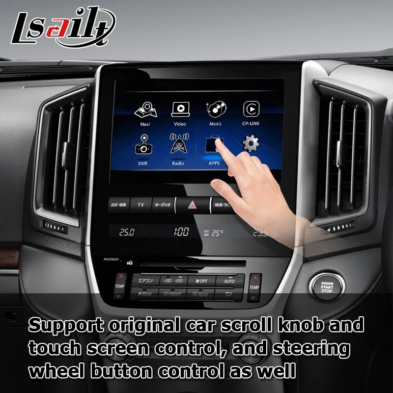 Android wireless CP AA box for Toyota Land Cruiser LC200 VXR navigation box 2014-2021 video interface by Lsailt