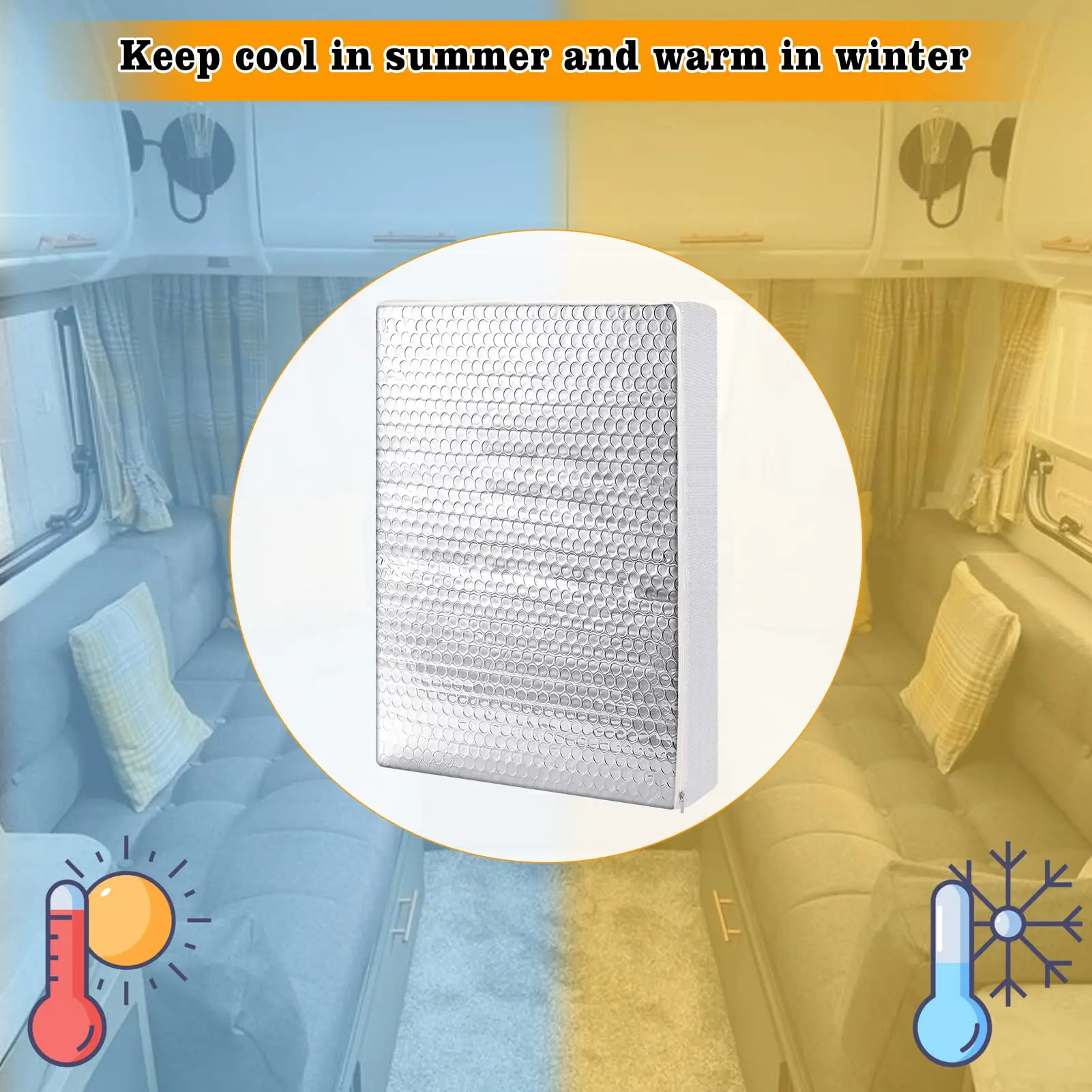 Hot Sale RV Vent Roof Cover Camper Skylight Vent Insulator Vent Shade Sun Blocking Reflective Surface Energy Savings Sunroof