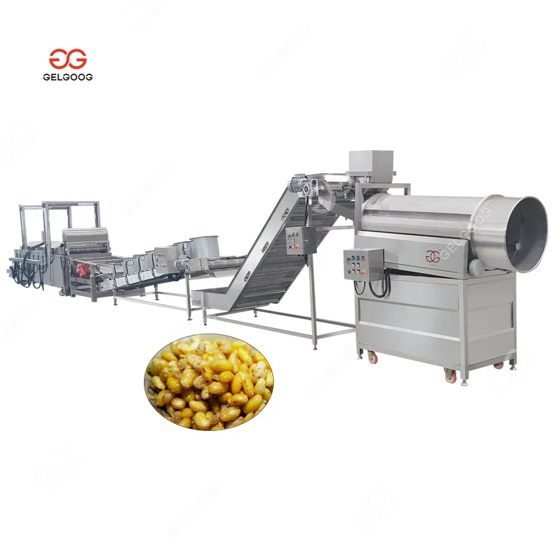 Gelgoog Factory Sale Corn Nut Frying Line Soy Fryer Soybean Frying Machine for Beans