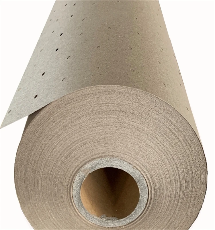Recyclable punched paper underlay kraft paper for clothing factory