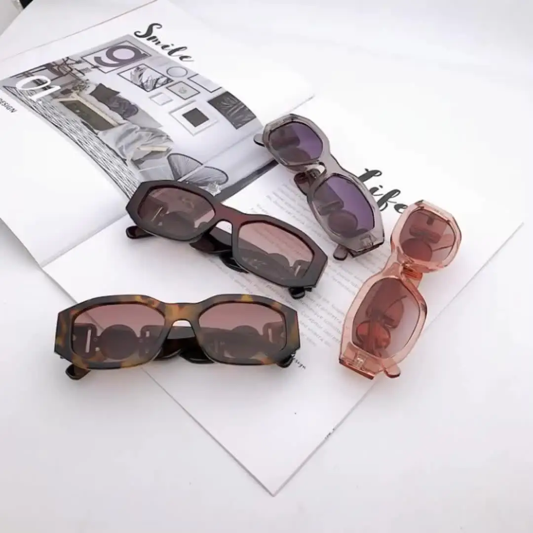 Hexagon square women sun glasses vintage fashion custom luxury shades plastic new arrivals Designer sunglasses 74361