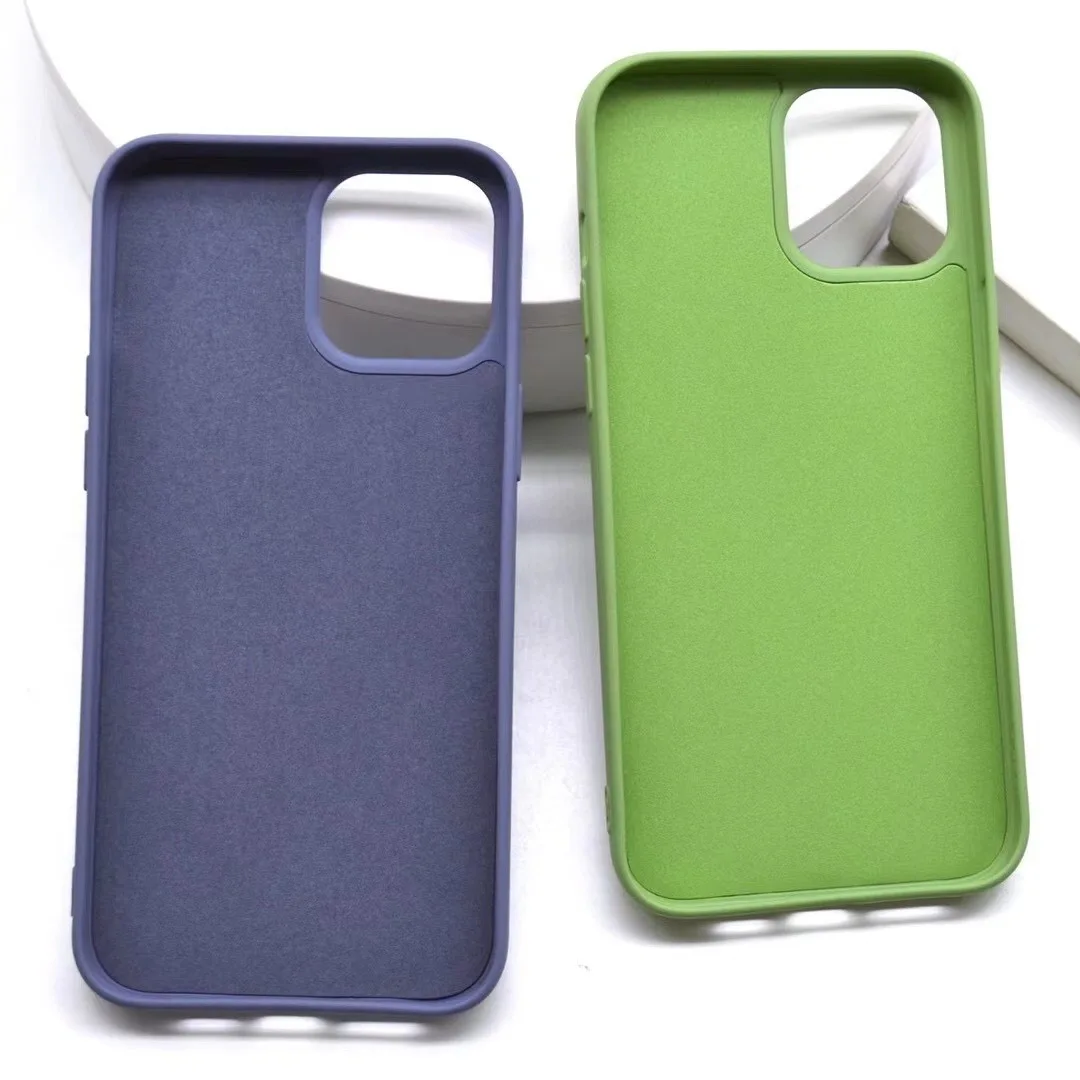 
Camera Lens Protection Liquid Silicone Rubber Soft Bumper For Samsung Phone Case With Microfiber Lining 