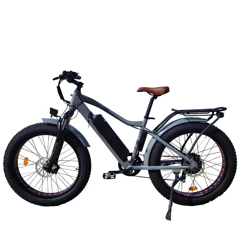 Powerful 26 Inch Electric Fat Bike 48V 14.5AH Electric Mountain Bike 750W Fat Tire Electric Bike For Hunting