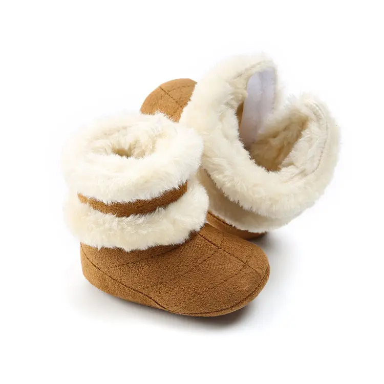 2021 High Fashion Designer Kid Infant Newborn Baby Cute  Soft Cotton Thermal fall Winter Snow Prewalker Toddler Girls Boots Boy