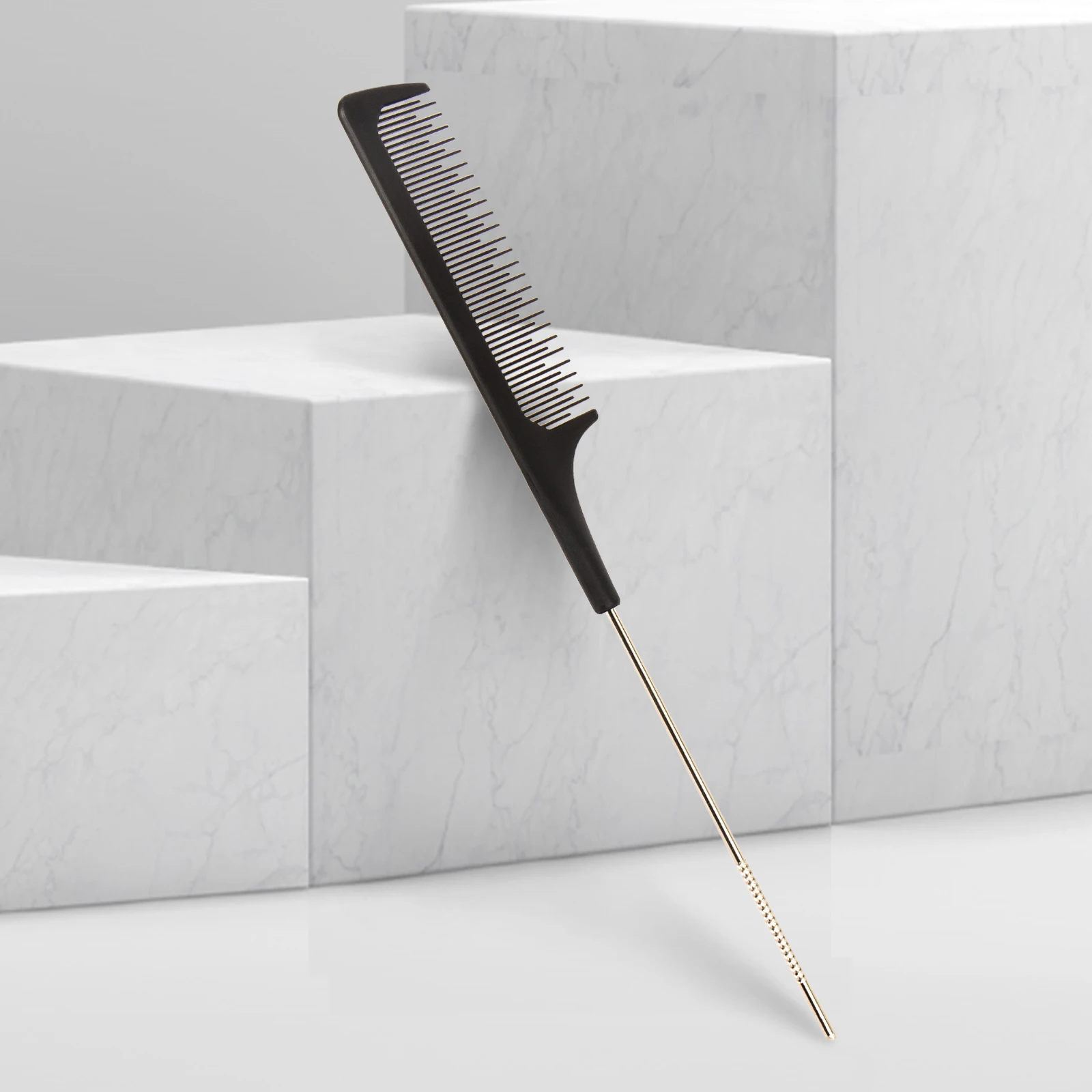 Professional Anti-static Black Carbon Fiber Comb For Parting Hair