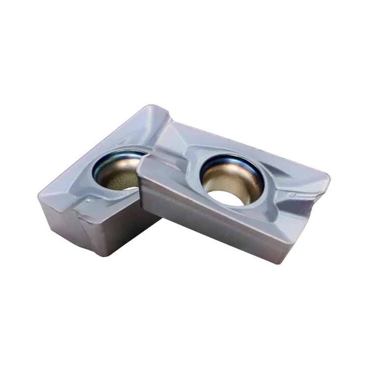 CNC milling insert carbide stainless steel large rake angle cutter square shoulder machining center