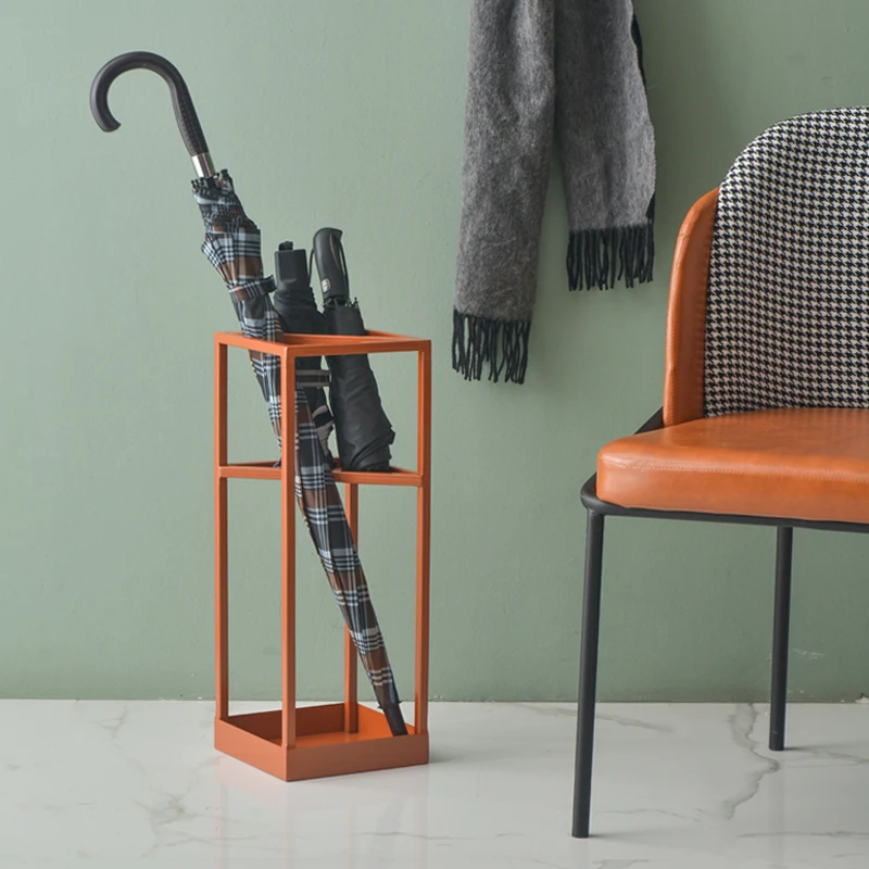 
Modern simple entrance floor storage iron umbrella storage rack 