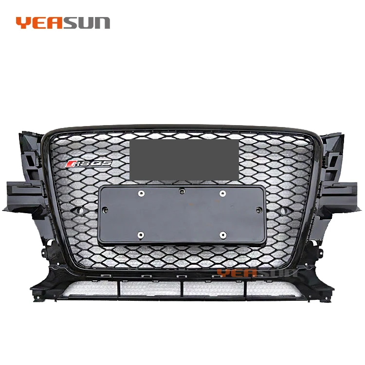 Передний бампер RSQ5 Стиль передняя сотовая черная/хромированная решетка RSQ5 для audi Q5 решетка 2008 2009 2010 2011 2012
