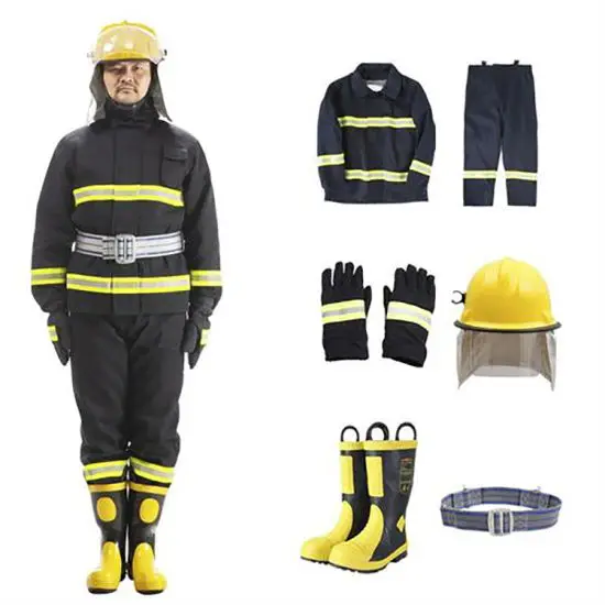 OEM Fireman Uniforms Nomex Firefighter Clothing Flame Resistance Property Fireman Suit