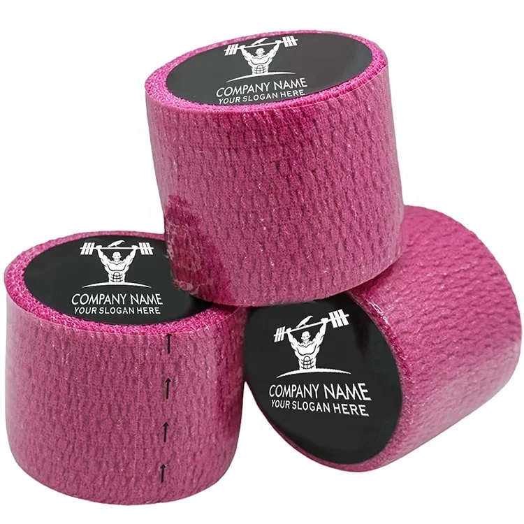 Colourful width 2inch flexible cotton hook grip tape with sticky adhesive