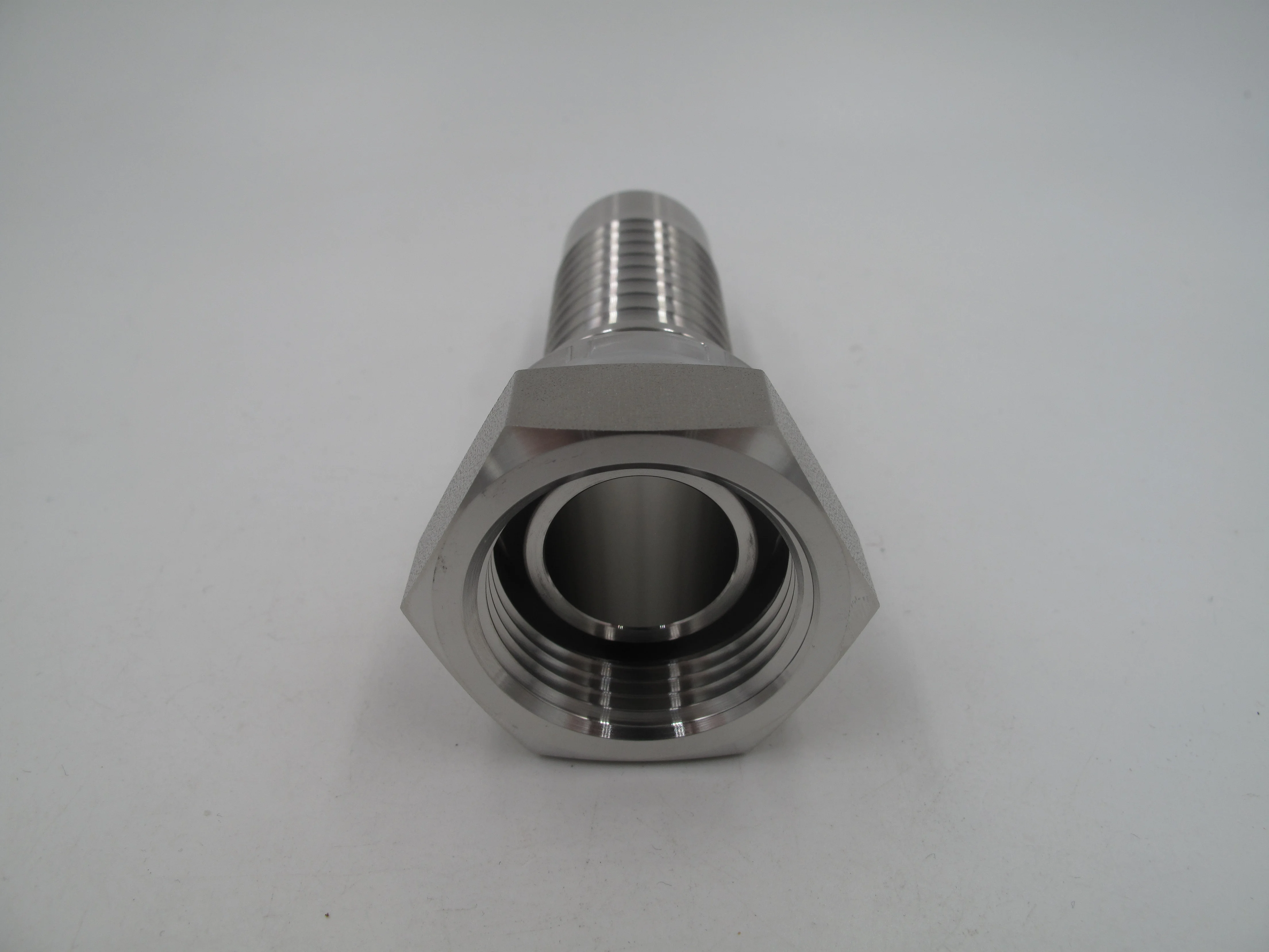 Stainless steel Straight  BSP female 60 degree cone hose fitting swaged style