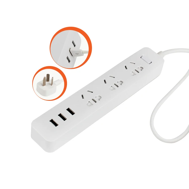 Новый стиль 3 USB умный удлинитель многофункциональное зарядное устройство с новыми комбинированными розетками по национальному
