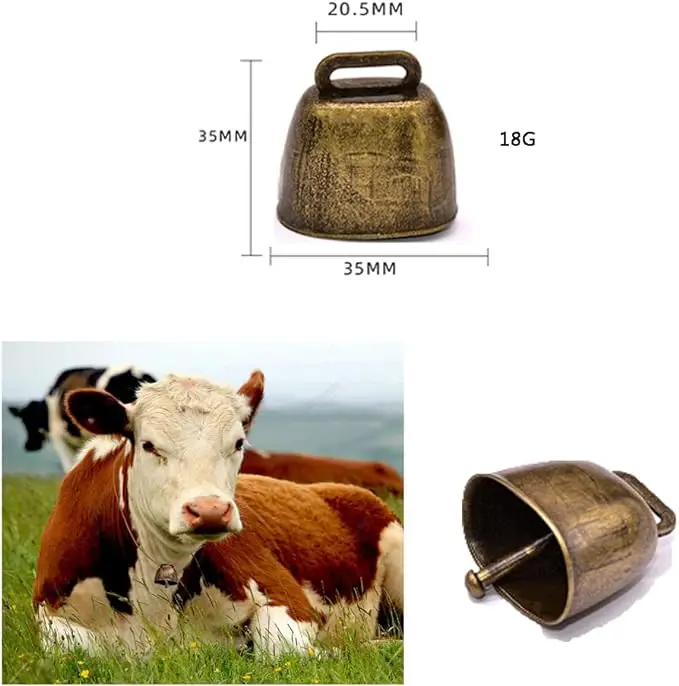 Cow Horse Sheep Grazing Copper Bells Cattle Farm Animal Copper Loud Bronze Bell