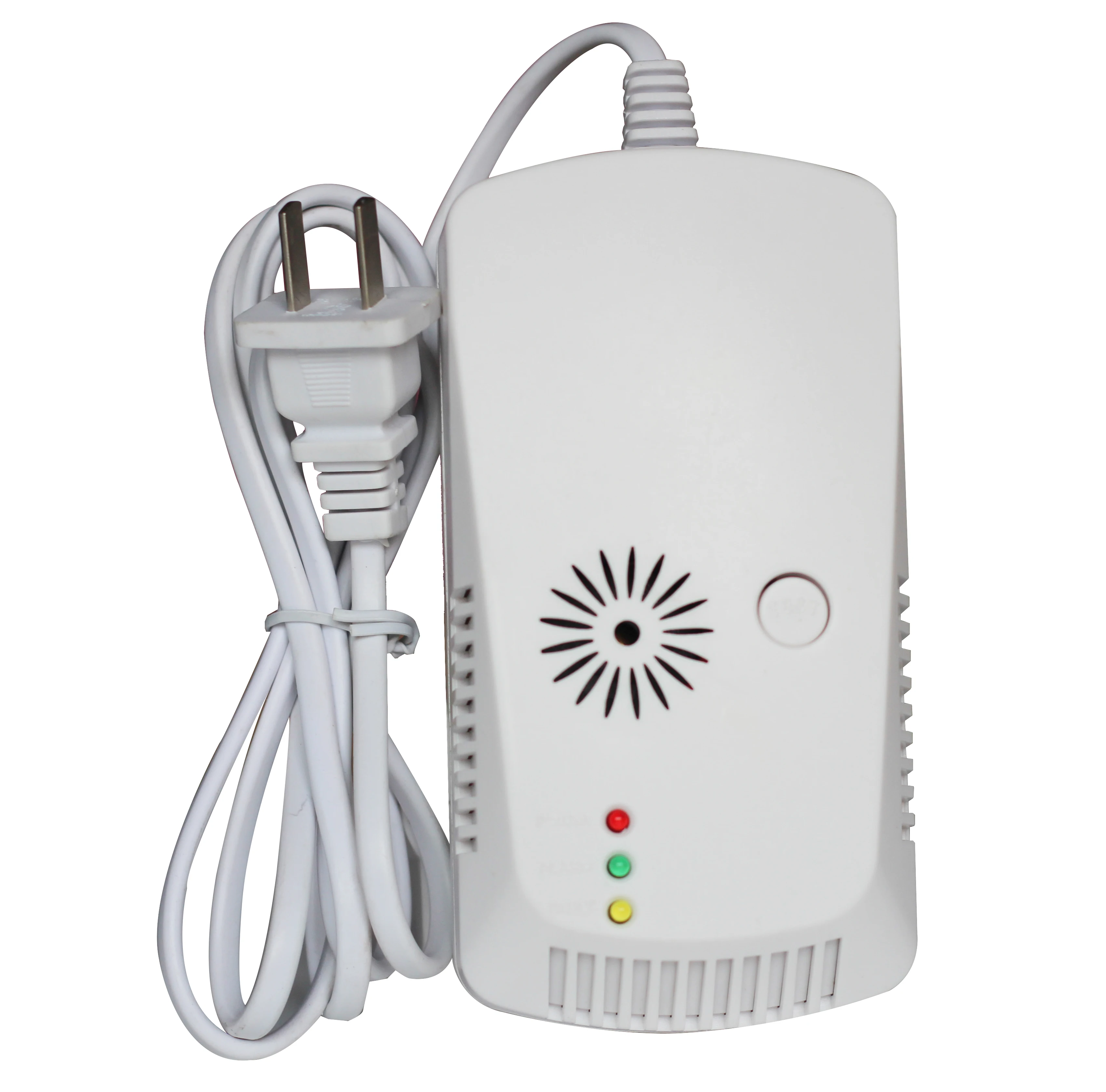 Home Security Gas Leak Sensor with Test Button Wireless Gas Leak Detector With Linkage Function