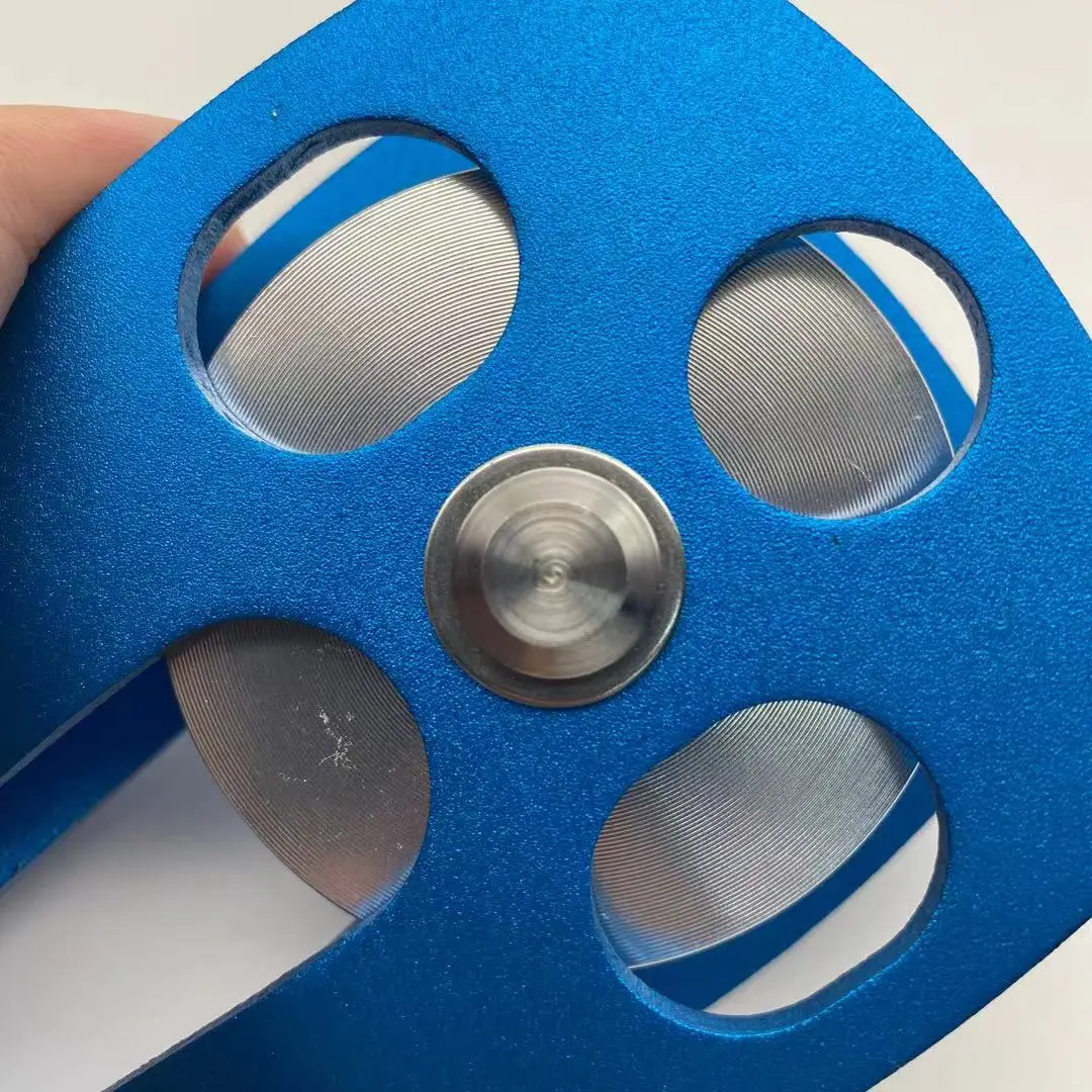 JENSAN Custom Aluminum Single Rescue Pulley for Rescue Industrial 28KN Round BELT Protection Height Work 121mm*83mm Welcom OEM