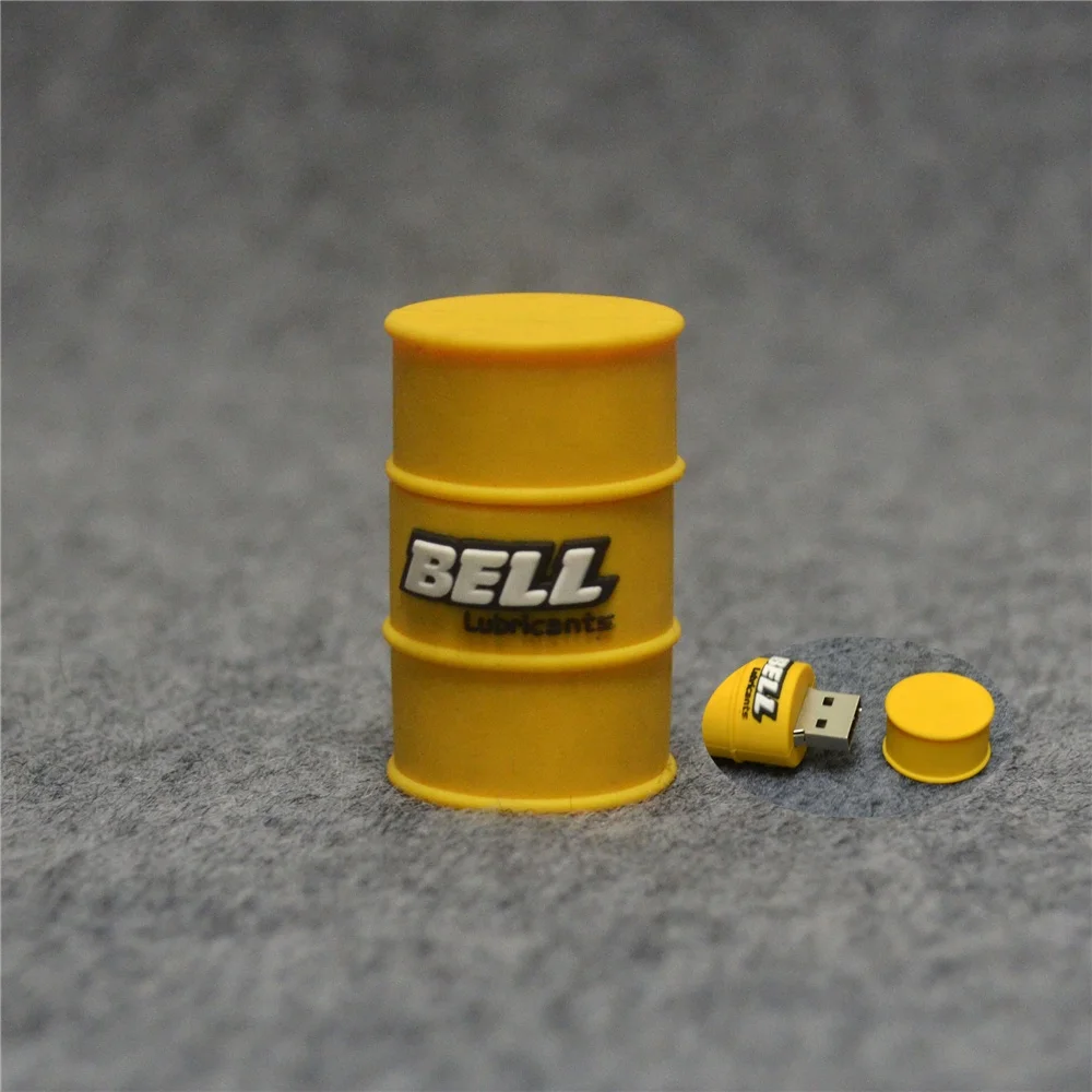 Оптом 4GB изготовленный на заказ цилиндр usb флеш-накопитель может memory stick 3D бак бочки для нефтепродуктов Формы pendrive подарками выставок