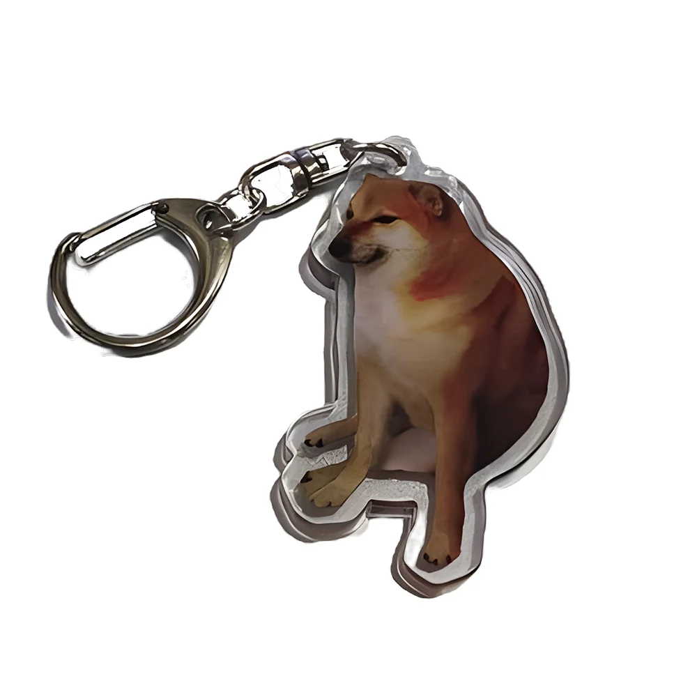 Wholesale Anime Cartoon Acrylic Keychain Manufacturer Cute Figures Popular Key Chain Pendant Holographic Clear Charms