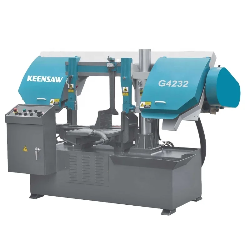 Keensaw бренд полуавтоматическая машина с нижним подолом Горизонтальная ленточная пила для резки металла автомат продажа
